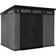 KETER Domek zahradní PENT 9 × 7, šedý kerti tárolás