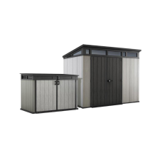  Keter Duotech Max szett Artisan 9x7 kerti ház + Grande Store tárolódoboz kerti tárolás