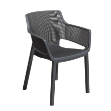 Keter Elisa Polyrattan Kerti Szék, Grafit (Méret: 58 X 63 X 79) kerti bútor