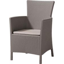 KETER Iowa/Montana polyrattan kerti fotel - cappuccino kerti bútor