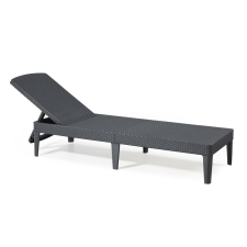 Keter Jaipur exkluzív polyrattan kerti nyugágy - grafit - 188 cm kerti bútor