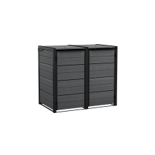 KETER Kerti tároló Keter Hide Away 2x 120 l-es kukákhoz, szürke (612007) kerti tárolás