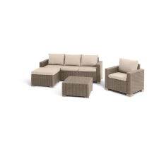 KETER Keter California kerti szett 3+1+1 cappuccino kerti bútor