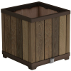 KETER Keter Deco Square Walnut műanyag virágláda 45,5 x 45,5 x 45,5 cm