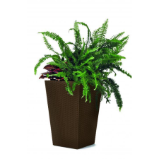 KETER KETER RATTAN PLANTER "M" műanyag virágtartó - barna kerti tárolás