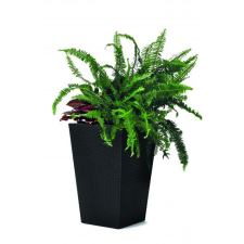 KETER KETER RATTAN PLANTER "S" műanyag virágtartó - grafit kerti tárolás