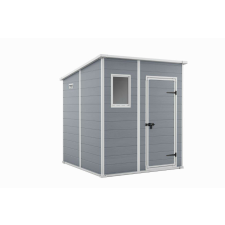  Keter MANOR 6 x 6 Penthouse kerti tároló szürke / fehér, padlóval kerti tárolás