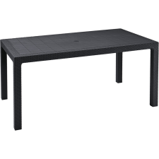 KETER MELODY polyrattan kerti asztal, 161 cm - grafit kerti bútor
