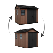  Keter Newton Plus wide 9x7,5 barna kerti ház padlóval kerti tárolás