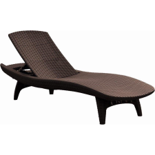 KETER PACIFIC állítható exkluzív polyrattan kerti nyugágy - barna () kerti bútor