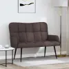  Kétfős Kanapé Sötét Barna 115 x 61 x 87 cm szövet
