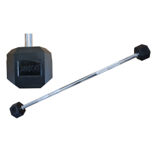  Kétkarú hatszögletű HEX súlyzó 30 kg egyenes gumírozott kézisúlyzó