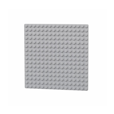 Kétoldalas építőlemez 16x16 világosszürke barkácsolás, építés