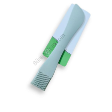 Kétoldalas konyhai spatula és ecset, tömör szilikon konyhai eszköz