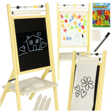 Kétoldalas Szárazkréta tábla 46x43x89 mágneses betűkkel kreatív és készségfejlesztő