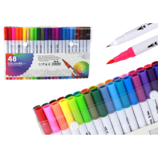 Kétoldalas színes filctoll készlet 48 db tárolóban filctoll, marker