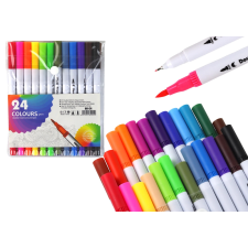Kétoldalú filctoll készlet 24 darabos szervezőben filctoll, marker