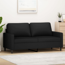  kétszemélyes fekete bársony kanapé 140 cm bútor