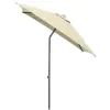  Kettler EASY PUSH napernyő 200×200 cm – UV 50+, vízálló, bézs