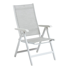 Kettler KETTLER BASIC PLUS alumínium dönthető kerti szék – fehér / világosszürke kerti bútor