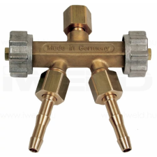  Kettős kieresztő szelep Co2 3/8&quot; hegesztés