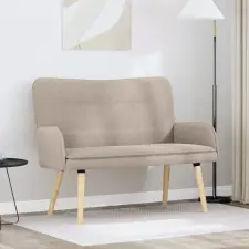  Kétüléses Kanapé Világosszürke 115 x 61 x 87 cm Bouclé bútor