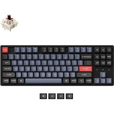 Keychron K8 Pro RGB vezeték nélküli angol gaming Hot-swap Gateron G Pro Brown mechanikus billentyűzet fekete (K8P-J3-UK) (K8P-J3-UK) billentyűzet