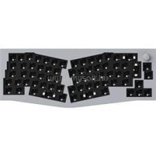 Keychron Q8 Swappable RGB Backlight Knob ISO barebone vezetékes billentyűzet (szürke) (Q8-F2) billentyűzet