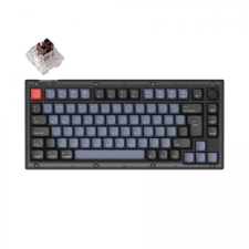 Keychron V1 RGB Fully Assembled Knob K Pro Brown Mechanical Hot Swap Keyboard Frosted Black UK billentyűzet