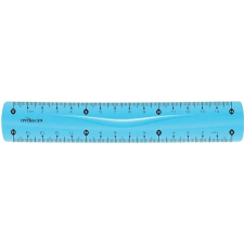 KeyRoad 15 cm hajlékony, kék vonalzó