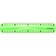KeyRoad 20 cm hajlékony, zöld vonalzó