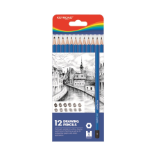KeyRoad Grafitceruza hatszögletű 12 db/bliszter Keyroad ceruza