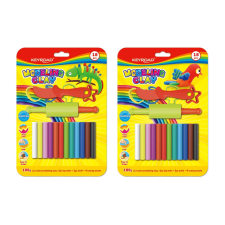 KeyRoad Gyurmakészlet 180g. műanyag késsel és nyújtóval 12 db/bliszter Keyroad vegyes színek gyurma