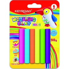 KeyRoad Gyurmakészlet 90g 6 db/bliszter neon színek (KR972234) (KR972234) gyurma
