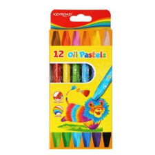 KeyRoad Kréta olajpasztell, 74 x 10 mm, 12 db/doboz, Keyroad (KEYROAD_54310) pasztellkréta