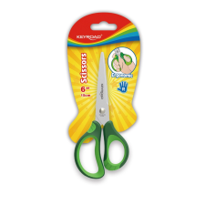 KeyRoad Olló, 15 cm, hegyes, 1 db/bliszter, Keyroad Soft Grip, vegyes színek olló