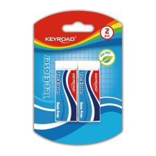 KeyRoad Radír, PVC mentes 2 db/bliszter Keyroad Tec Eraser radír