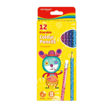 KeyRoad radíros színes ceruza készlet, háromszögletű,12 szín (KR971453) (KR971453) színes ceruza