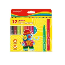 KeyRoad Rostirón, filctoll készlet 5 mm 12 db/bliszter Keyroad Jumbo vegyes színek toll