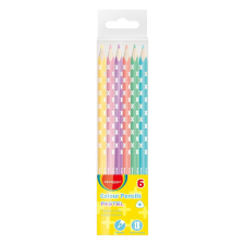 KeyRoad színes ceruza készlet háromszögletű, 6 pasztell szín (KR971871) (KR971871) színes ceruza