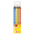 KeyRoad színes ceruza készlet háromszögletű, fekete belsővel 6 neon szín (KR971870) (KR971870)
