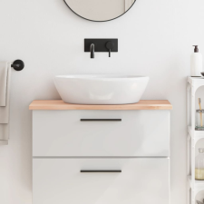 kezeletlen tömör fa fürdőszobai pult 80x30x2 cm építőanyag