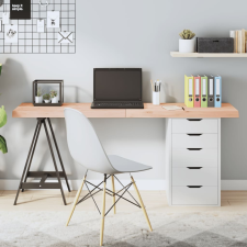  kezeletlen tömör tölgyfa asztallap 160x60x(2-6) cm bútor