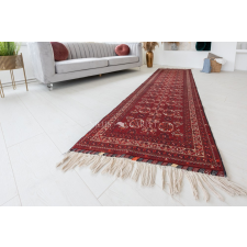 Kézi csomózású perzsa szőnyeg afghan prémium 285x88cm lakástextília