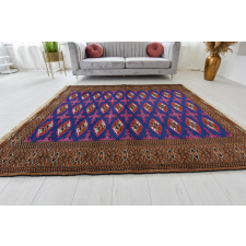  Kézi csomózású perzsa szőnyeg Turkmen Buhara 203x139cm lakástextília