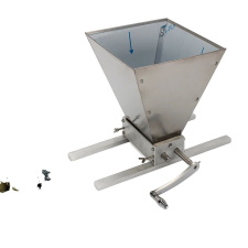  Kézi maláta -zúzó, tartós rozsdamentes acél hengerek, állítható maró rés, Ezüst kisháztartási gépek kiegészítői