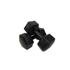 Kézisúlyzó 2x5 kg hatszögletű fekete PRO-Sport kézisúlyzó