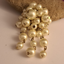  Kézműves Tekla bross 4 cm-es nyaklánc