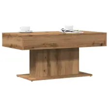  kézműves tölgyfa dohányzóasztal 96 x 50 x 45 cm redőzött fa bútor