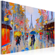  Kézzel festett kép - Rainy Paris 120x80 grafika, keretezett kép